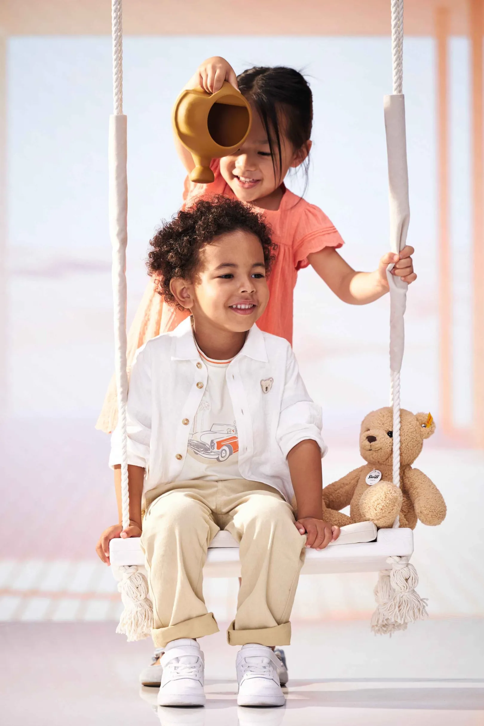 Online Steiff T-Shirt shortsleeve, for Boys beige