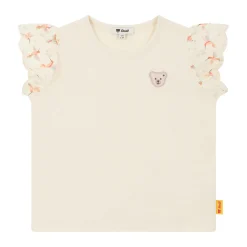 Discount Steiff T-Shirt shortsleeve, for Girls beige