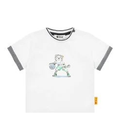 Outlet Steiff T-Shirt shortsleeve, for Boys white