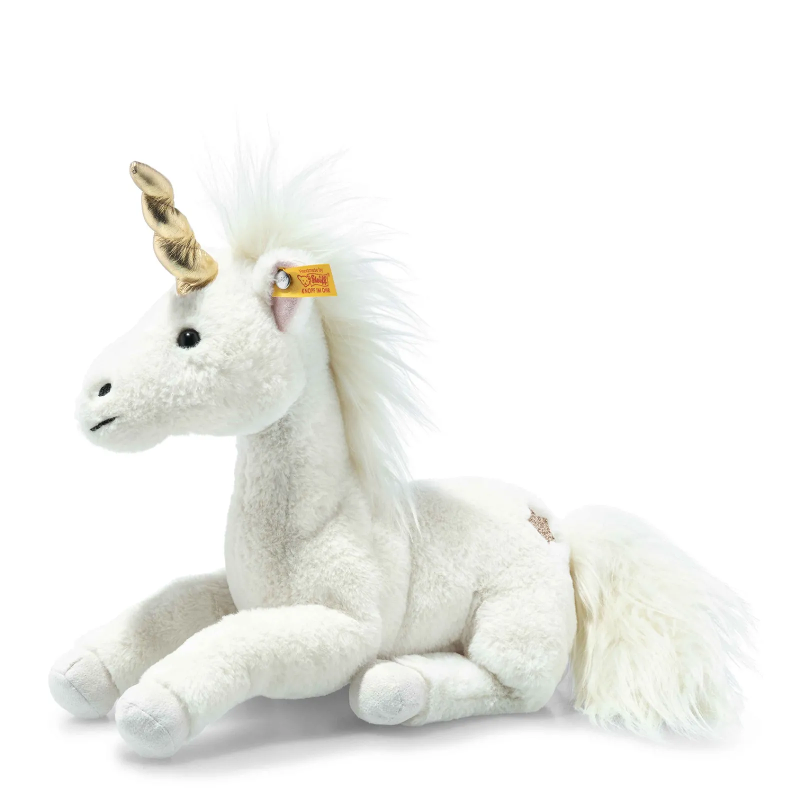 New Steiff Unica dangling unicorn, 27 cm, white