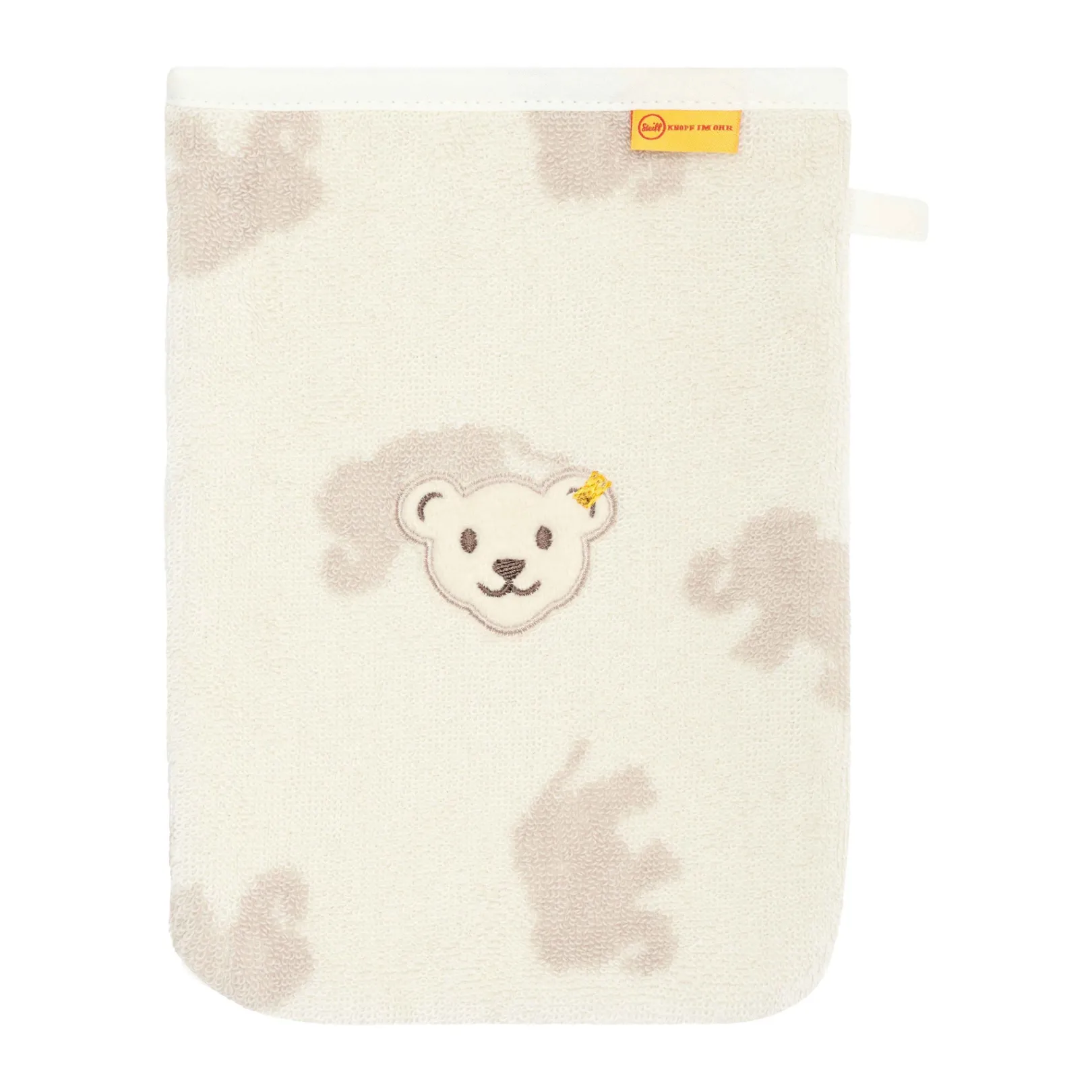 Hot Steiff Washcloth, white