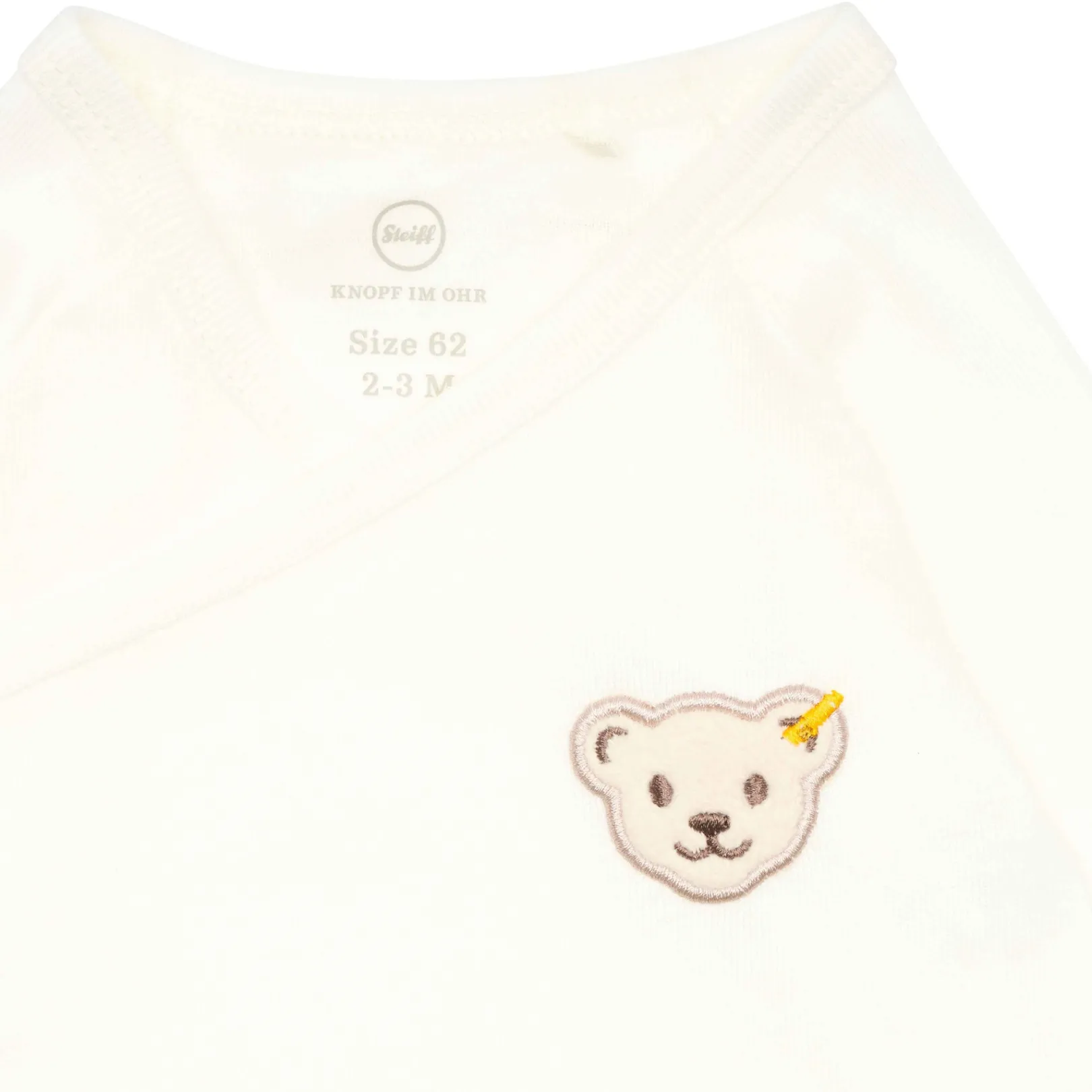 Clearance Steiff Wraped Body longsleeve GOTS, white