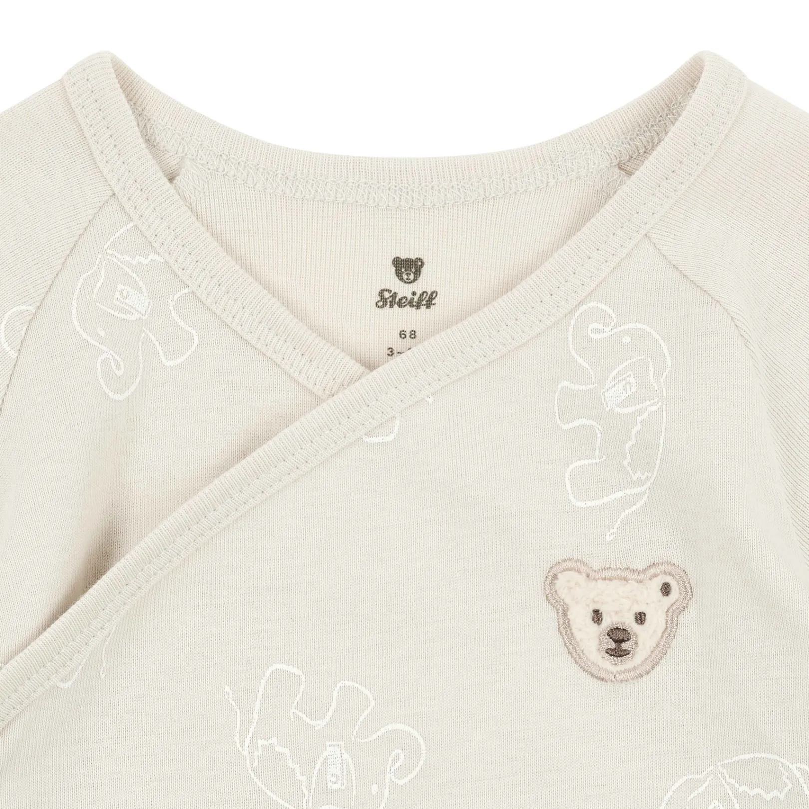 Discount Steiff Wraped Body shortsleeve GOTS, beige